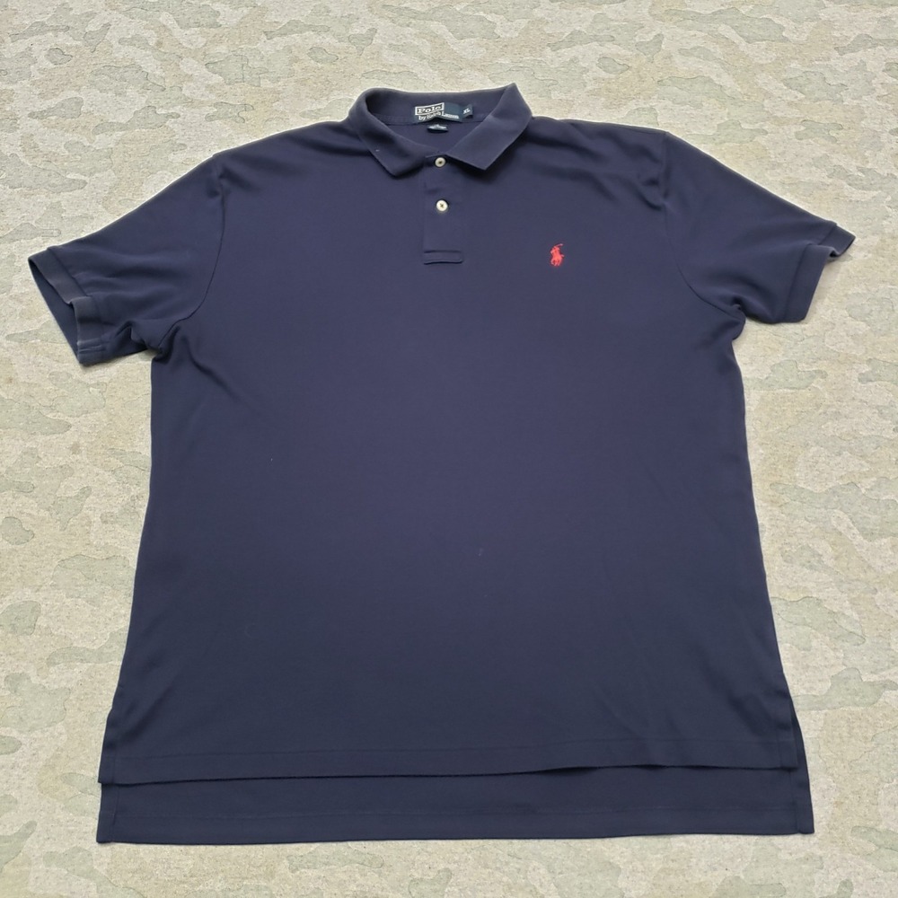 Polo Ralph Lauren Polo Shirt Mens XL Blue Short Sleeve Casual Golf